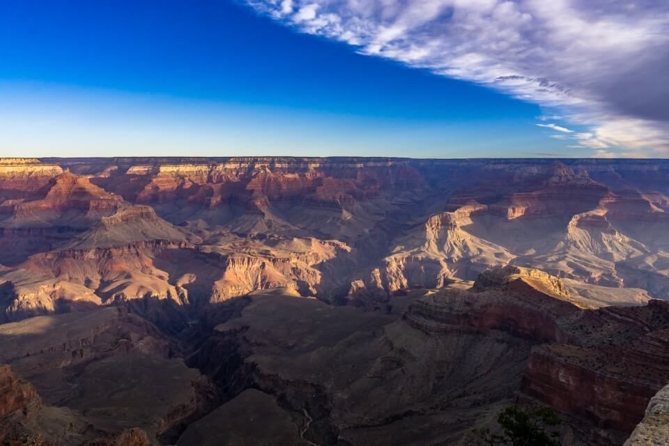 Yavapai Point is popular for both sunrise and sunset views at grand canyon national park with expansive canyon viewpoints