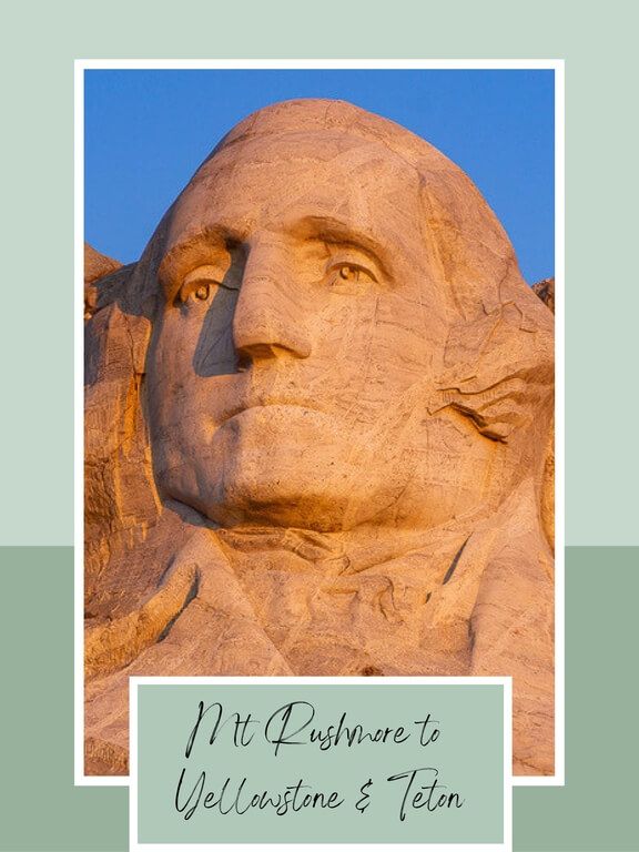 Face of george Washington on Mount Rushmore