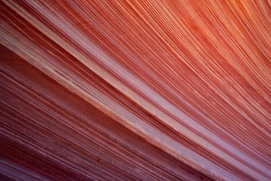 Incredibly beautiful patterns and colors curving hiking the wave in northern arizona