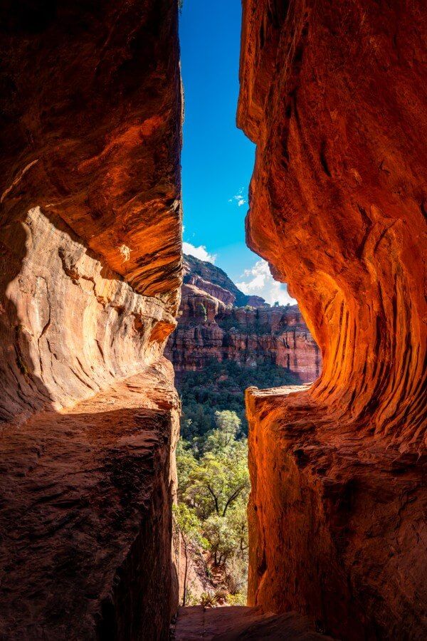 Subway Cave on Boynton Canyon stunning photography location and one of the most popular caves to visit in Sedona Arizona