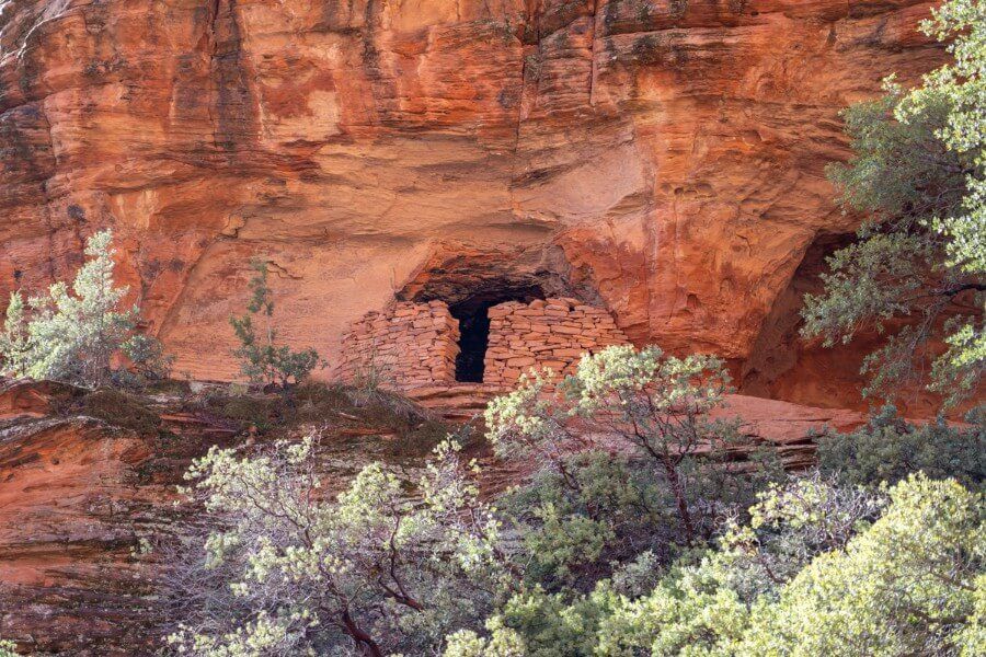 Ruin near Subway Cave bricked entrance