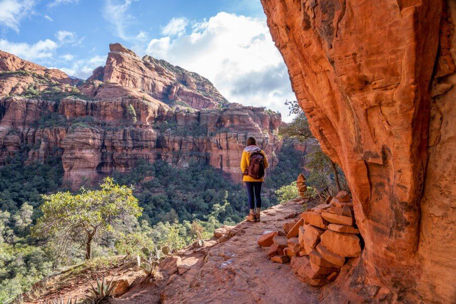 View from ruin on a hike in Sedona Arizona