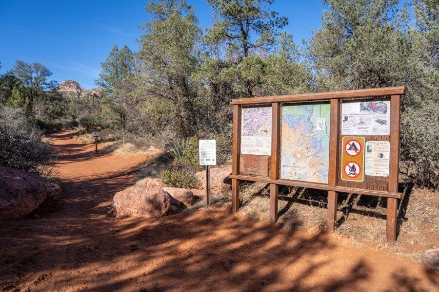 Information board with details and maps for the local area