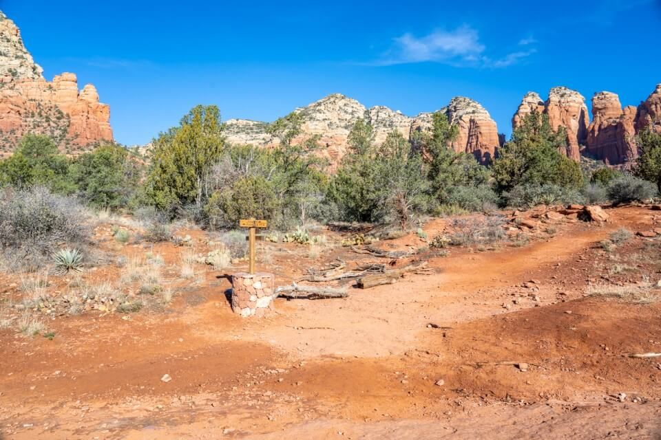 Thunder Mountain and Teacup Trail intersection desert landscape