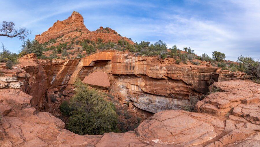 Devils Kitchen sinkhole on the Soldier Pass Trail hike to Soldier Pass Cave in Sedona Arizona