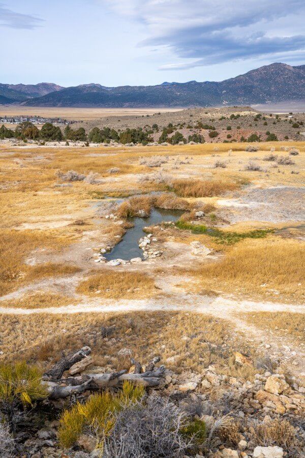 Additional hot spring near the main pool at travertine