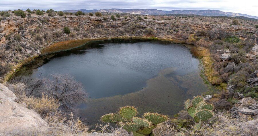 The view from above Montezuma Well