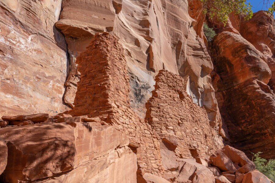 An old cliff dwelling wall