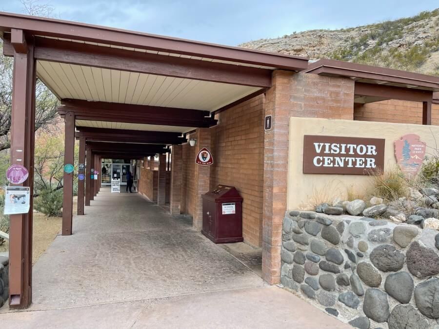 The entrance to the visitor center