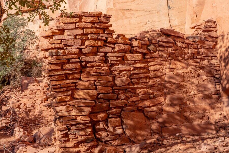 A remnant of a cliff dwelling