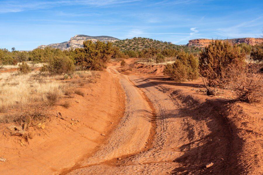 Soft dirt track road in northern arizona perfect for OTV's