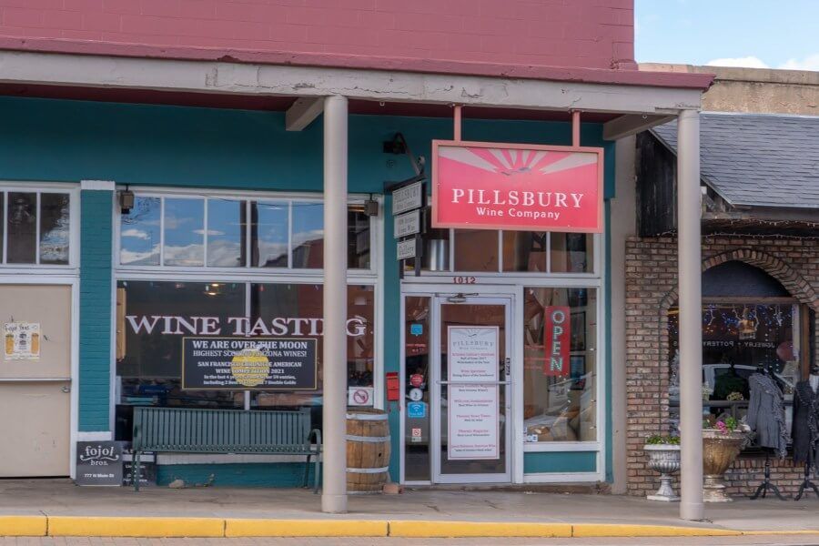 Pillsbury Wine tasting room in Cottonwood