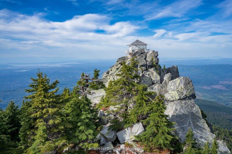 Stunning fire watchtower in Washington one of the best hiking trails in the US Mount Pilchuck