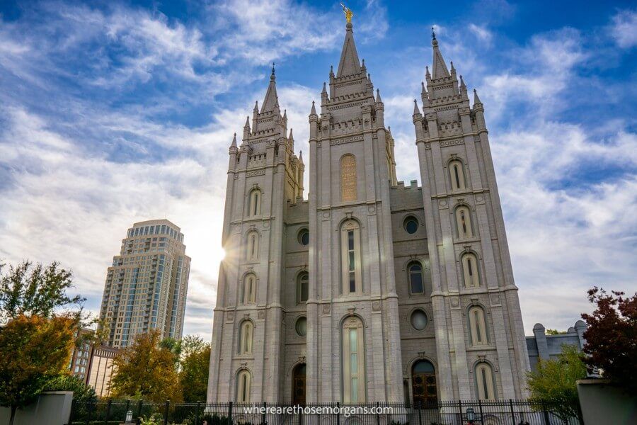 Salt Lake Utah Temple in downtown SLC one of the top places to visit in the US