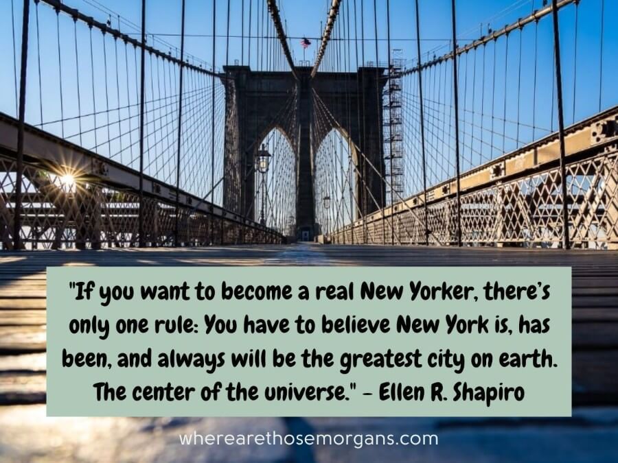 If you want to become a real New Yorker, there's only one rule