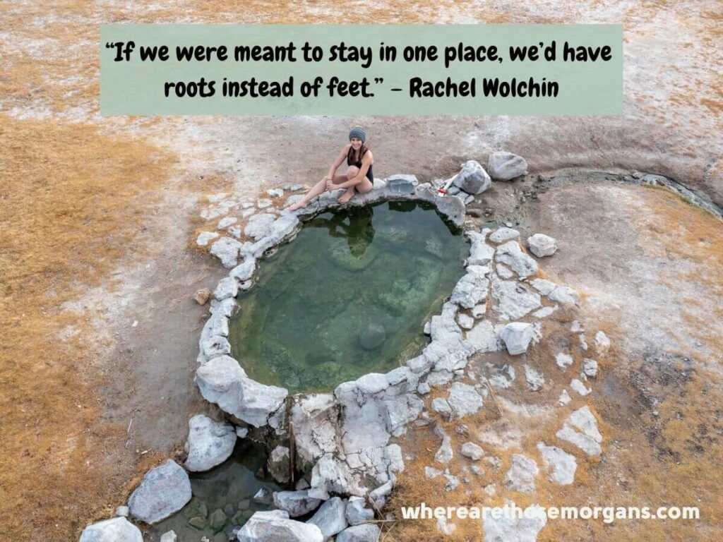 if we were meant to stay in one place, we'd have roots instead of feet