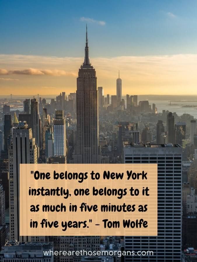 One belongs to New York instantly New York quote
