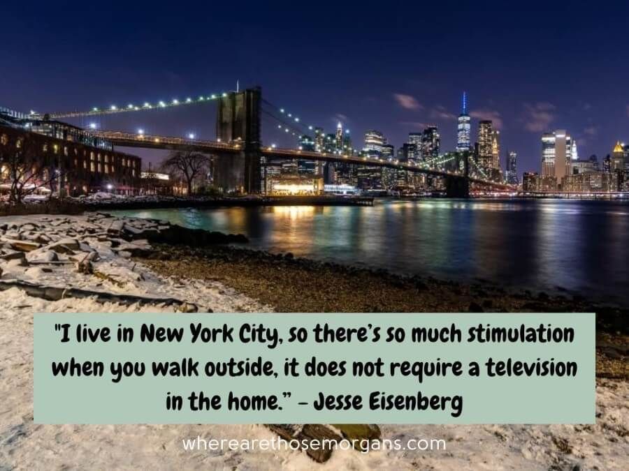 quote: new york looks good on you