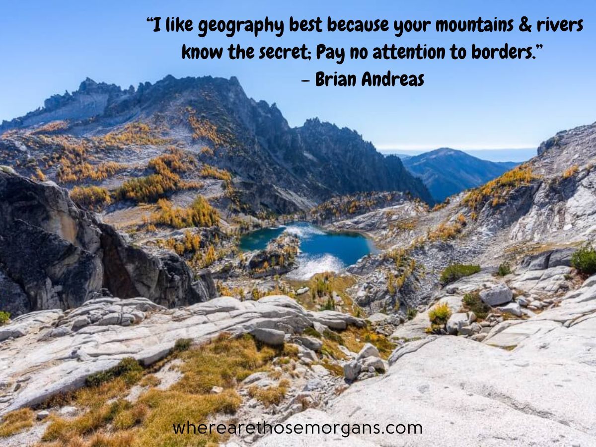 I like geography best because your mountains & rivers know the secret