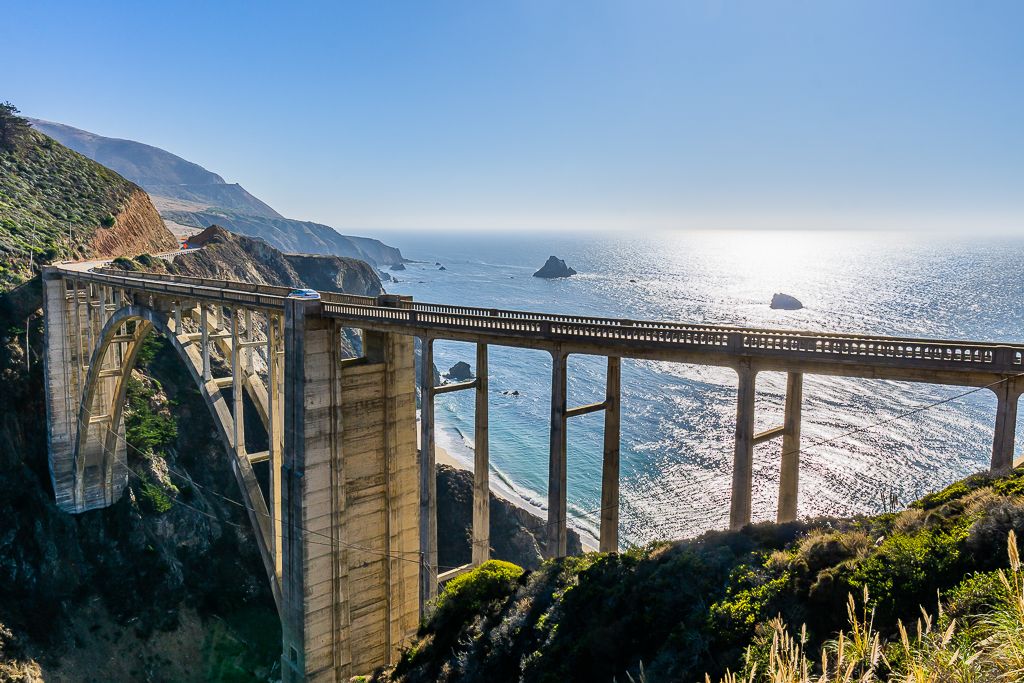Bridge in Big Sur along California's pacific Coast highway