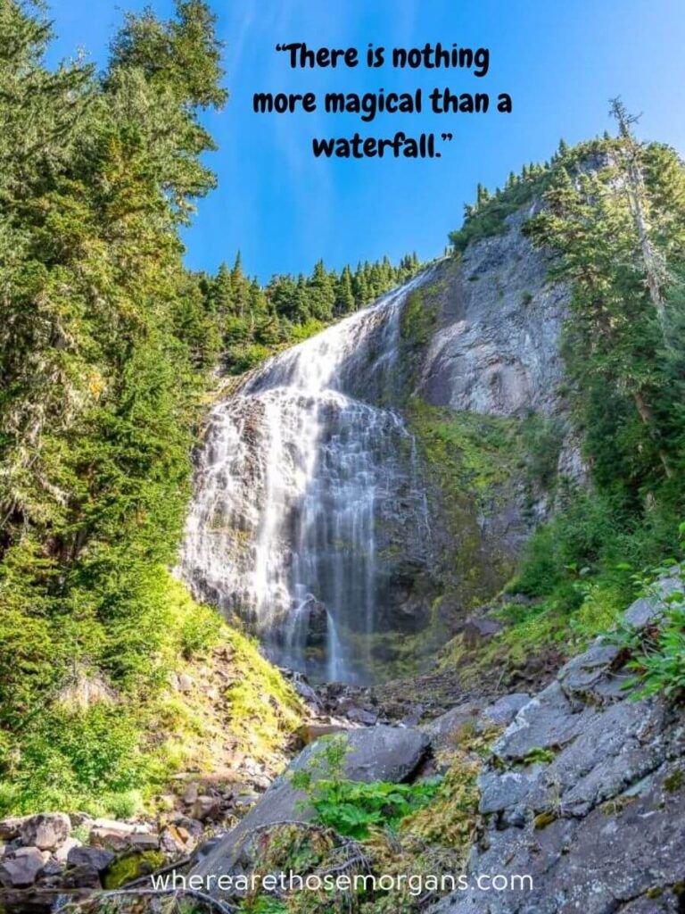 There is nothing more magical than a waterfall quote