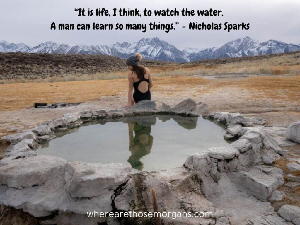 It is life, I think to watch the water inspirational quote