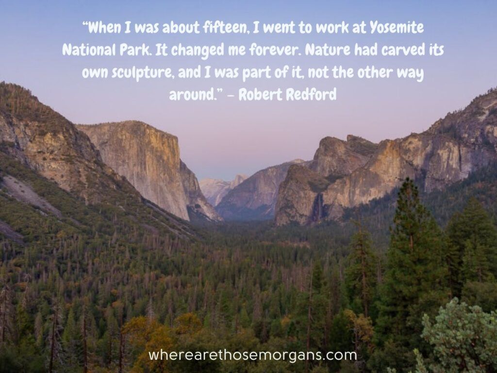 When I was about fifteen, I went to work at Yosemite National Park. It changed me forever. Nature had carved its own sculpture, and I was part of it, not the other way around.
