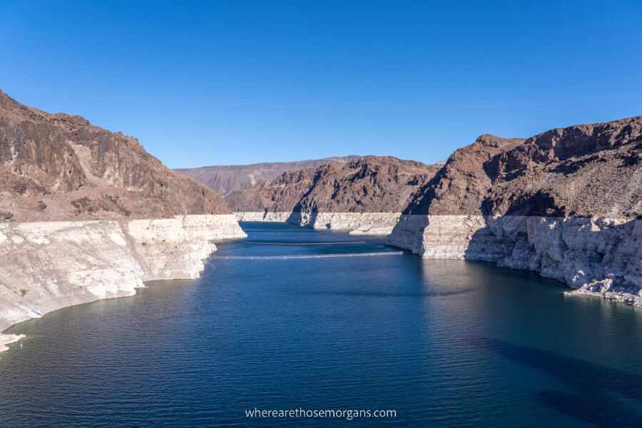 Colorado River and Lake Mead in Black Canyon Nevada