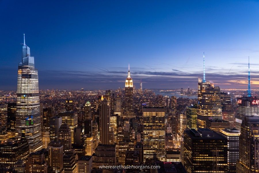 The Manhattan skyline with SUMMIT One Vanderbilt and Empire State Building