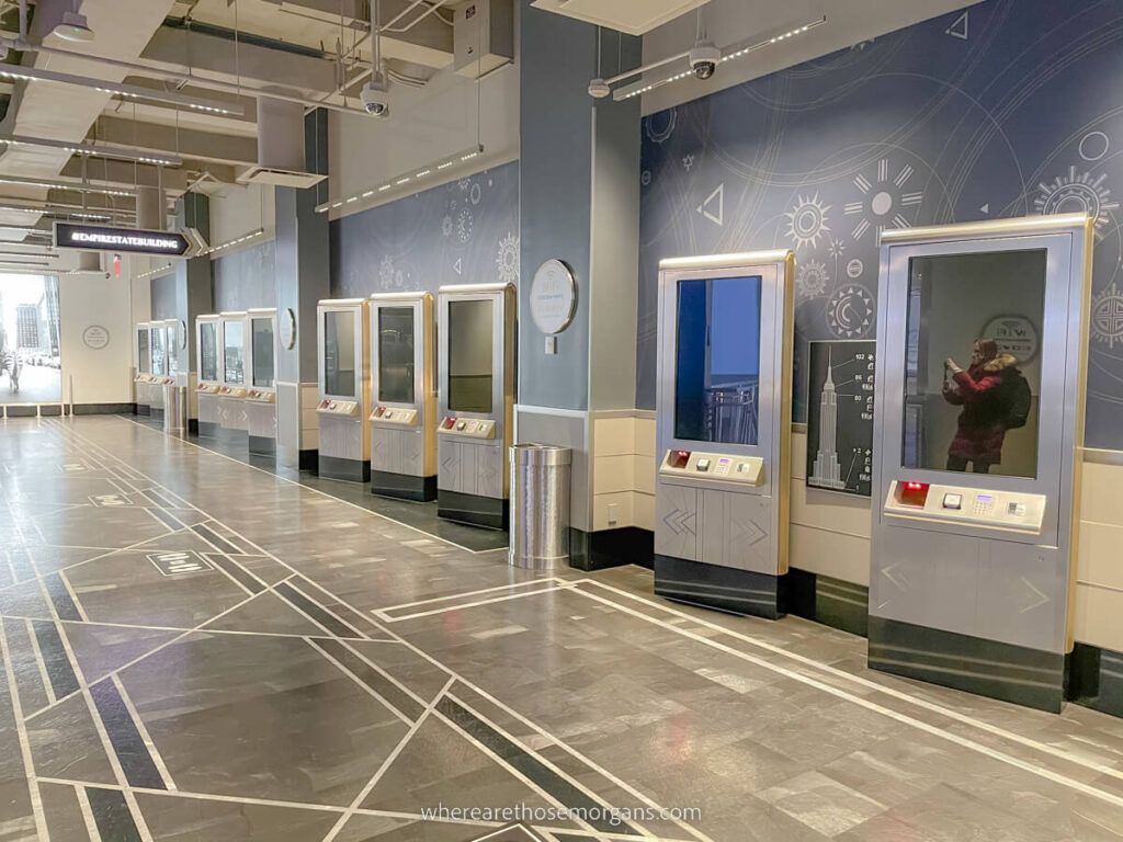 Onsite ticket machines for the Empire State Building observation deck