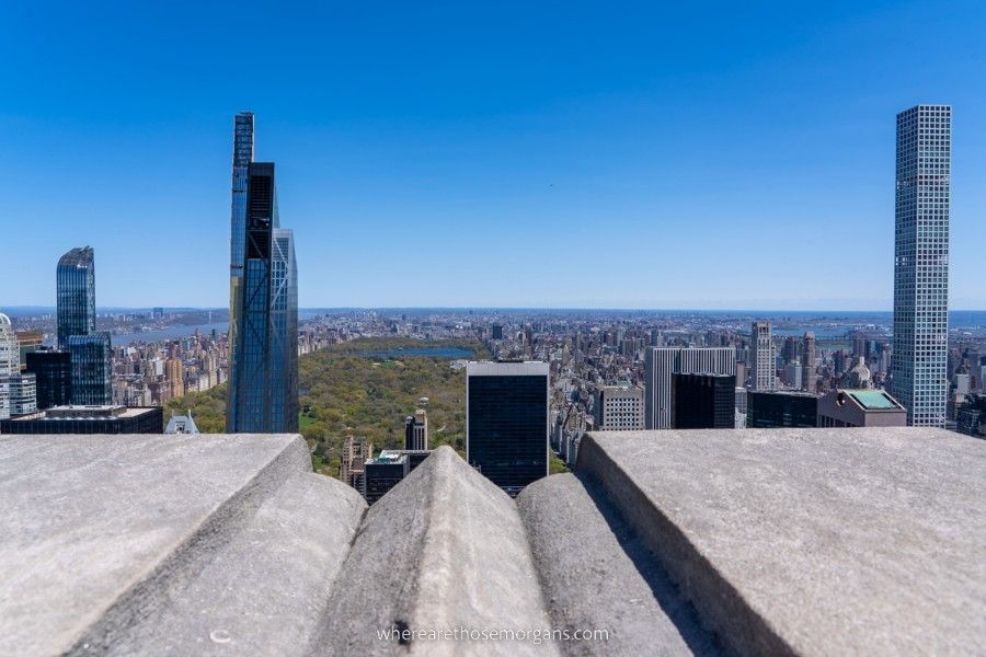 View of Central Park from Top of the Rock