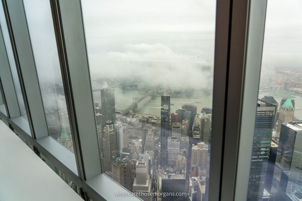 Brooklyn Bridge view from One World Trade Center