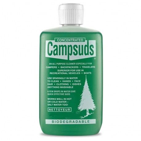 Green biodegradable campsuds soap