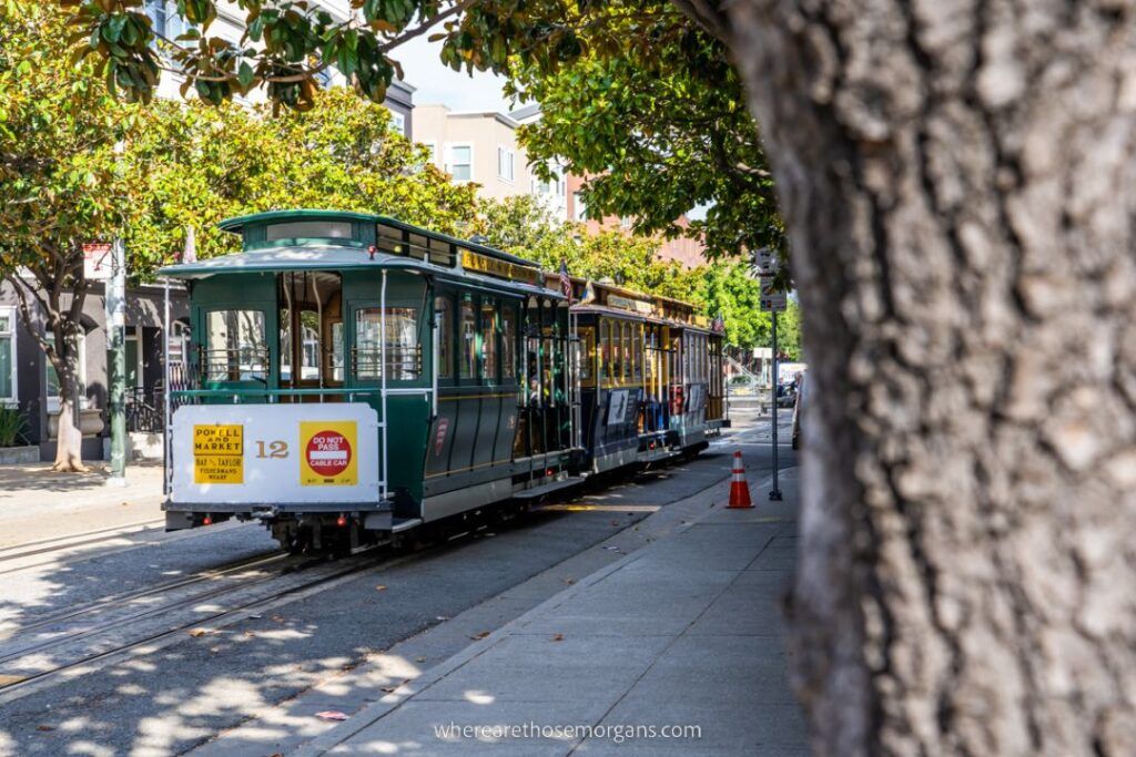 Powell and Market Streetcar in San Francisoc