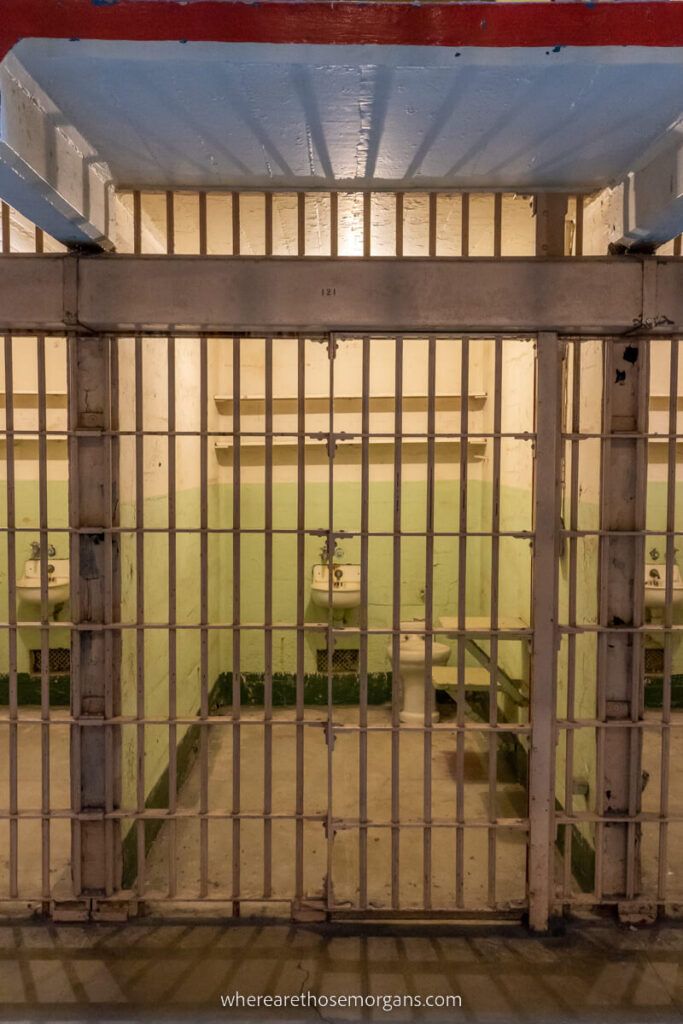 Example of empty prison cell on Alcatraz