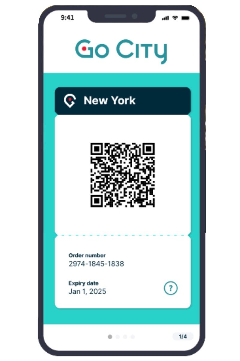 Example of the Go City New York attraction pass