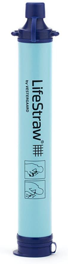 LifeStraw water filer to be used in the outdoors