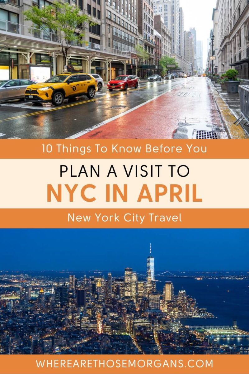 visiting new york city in april