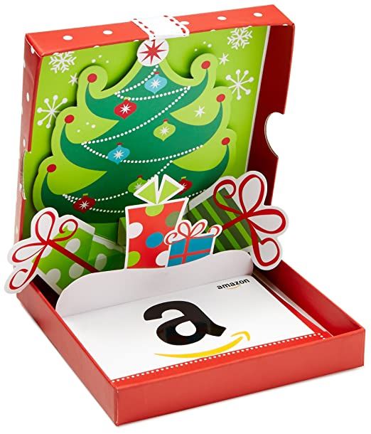 Christmas Amazon gift card featuring any amount