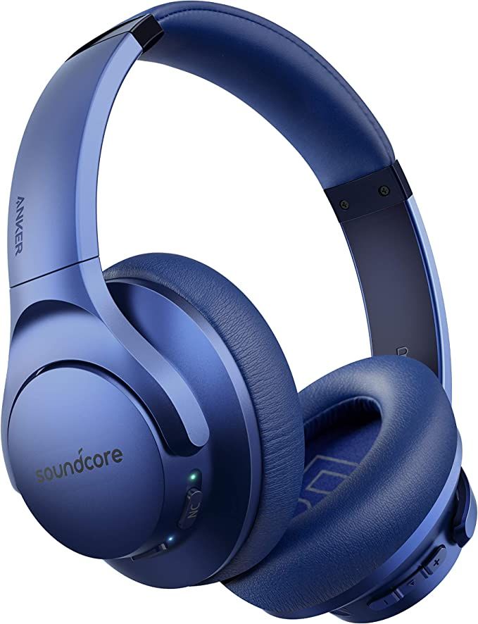 Noise cancelling headphones made by Anker soundcore