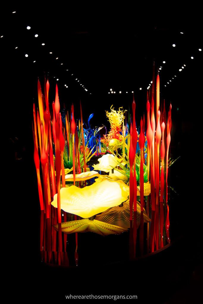 Gorgeous sculptures at the Chihuly Garden and Glass Museum featured on the Seattle CityPASS
