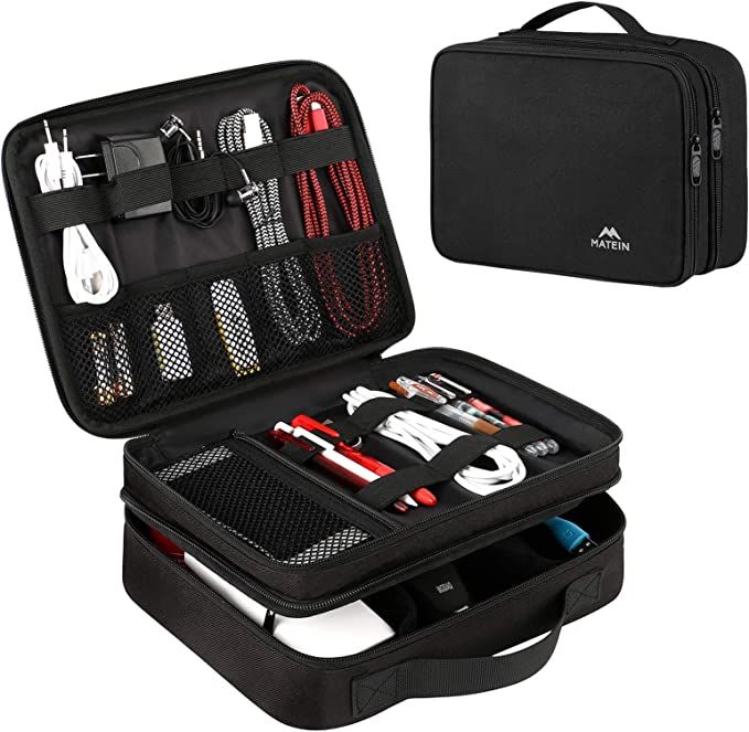 Electronics organizers for photographers and travelers