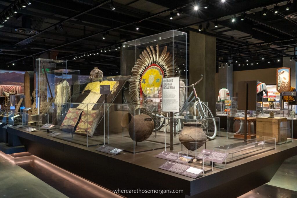 Colorado's American indian tribe exhibit at the History Colorado Center