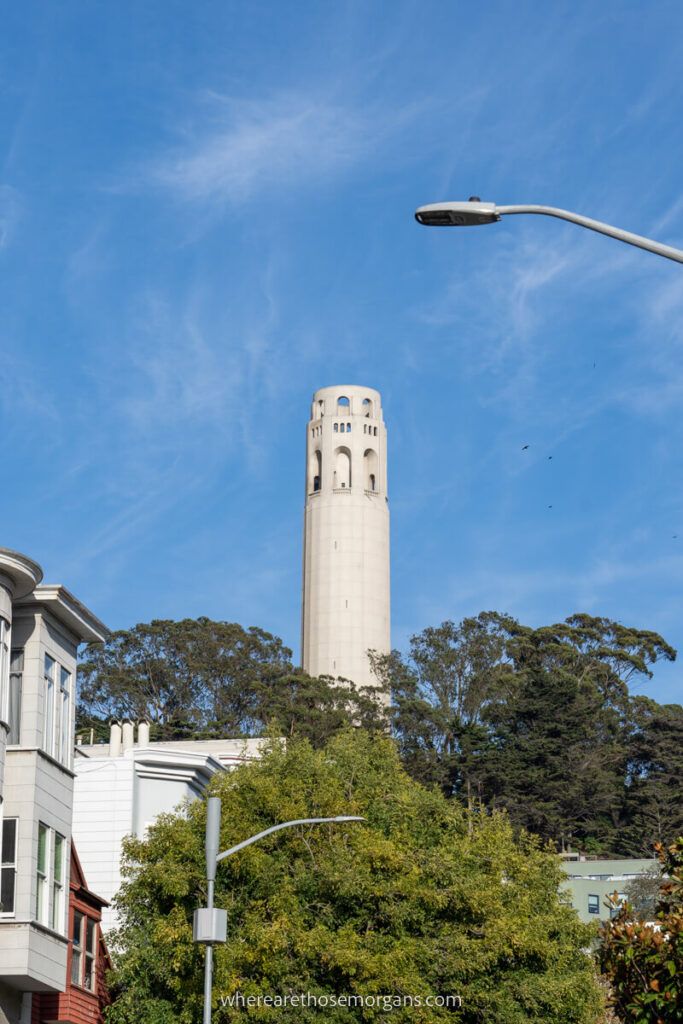 Coit Tower view from a distance