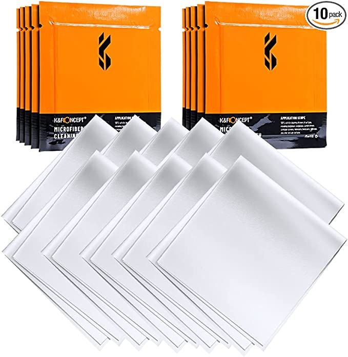 K&F Washable Microfiber Cloth available in 10 pack as gift for photographers