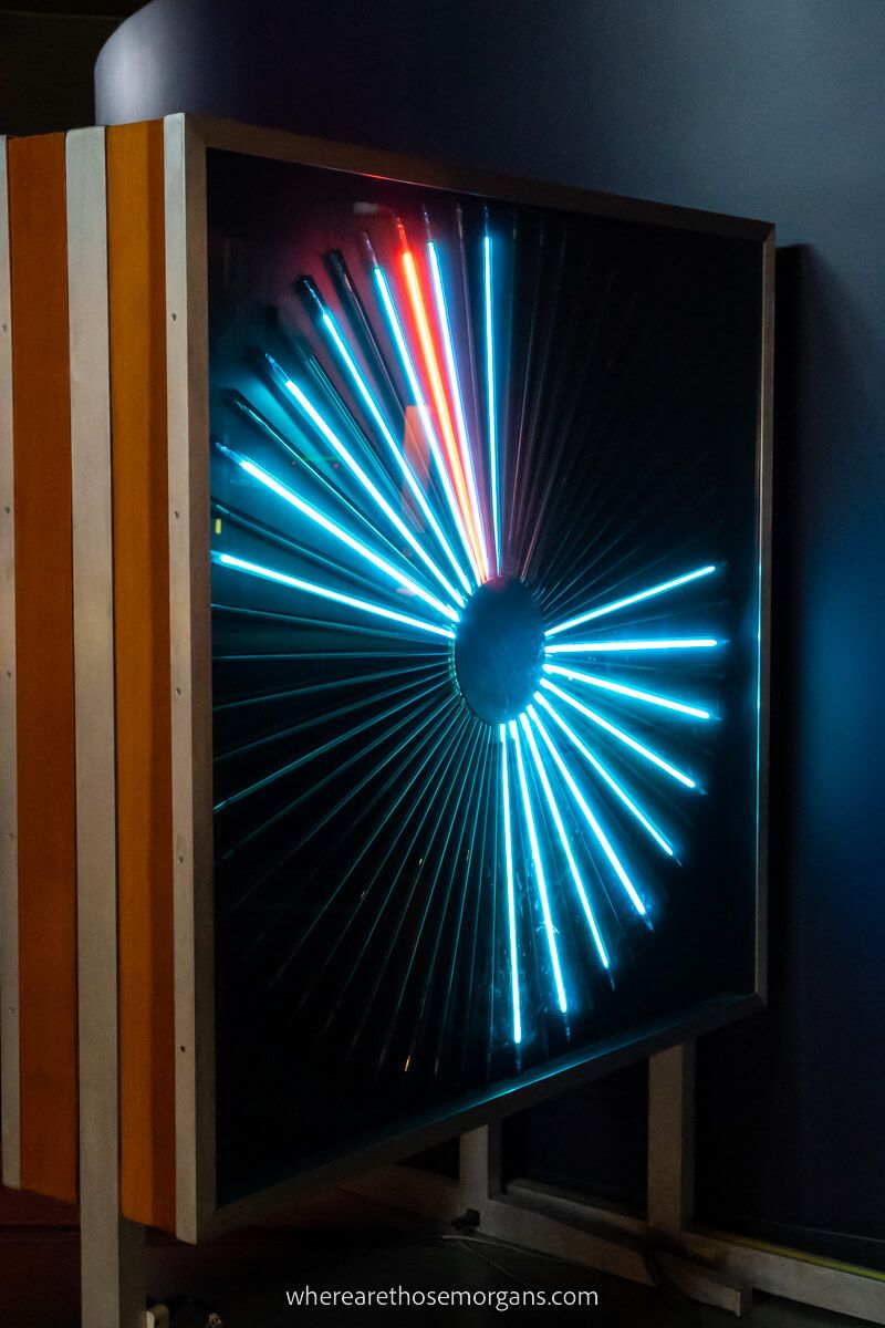 Blue and red light neon colored lights