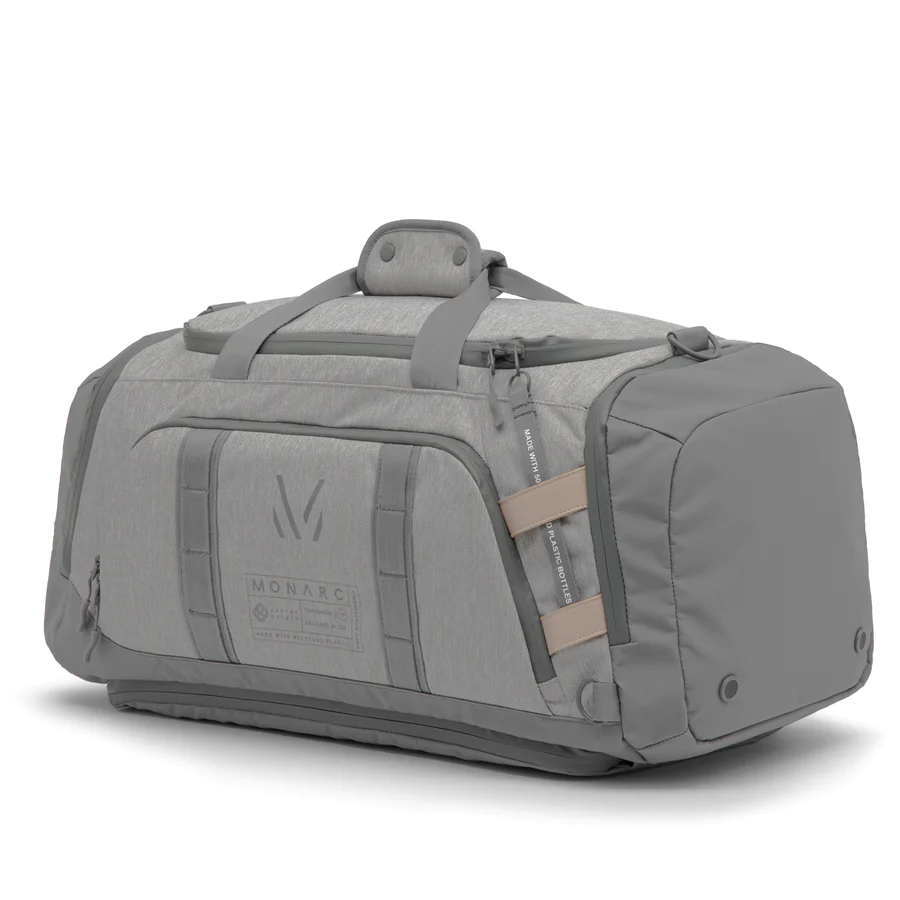 Monarc Settra Duffel Backpack made from 50 recycled water bottles