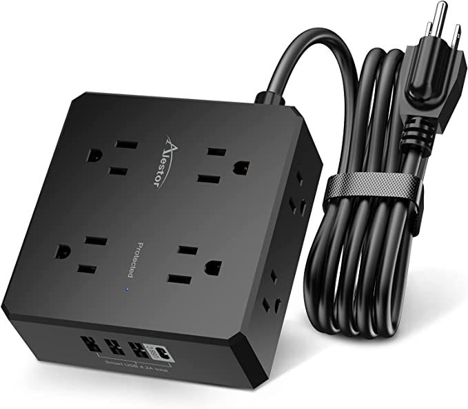 Surge Protector Outlet Extension Cord to use for traveling
