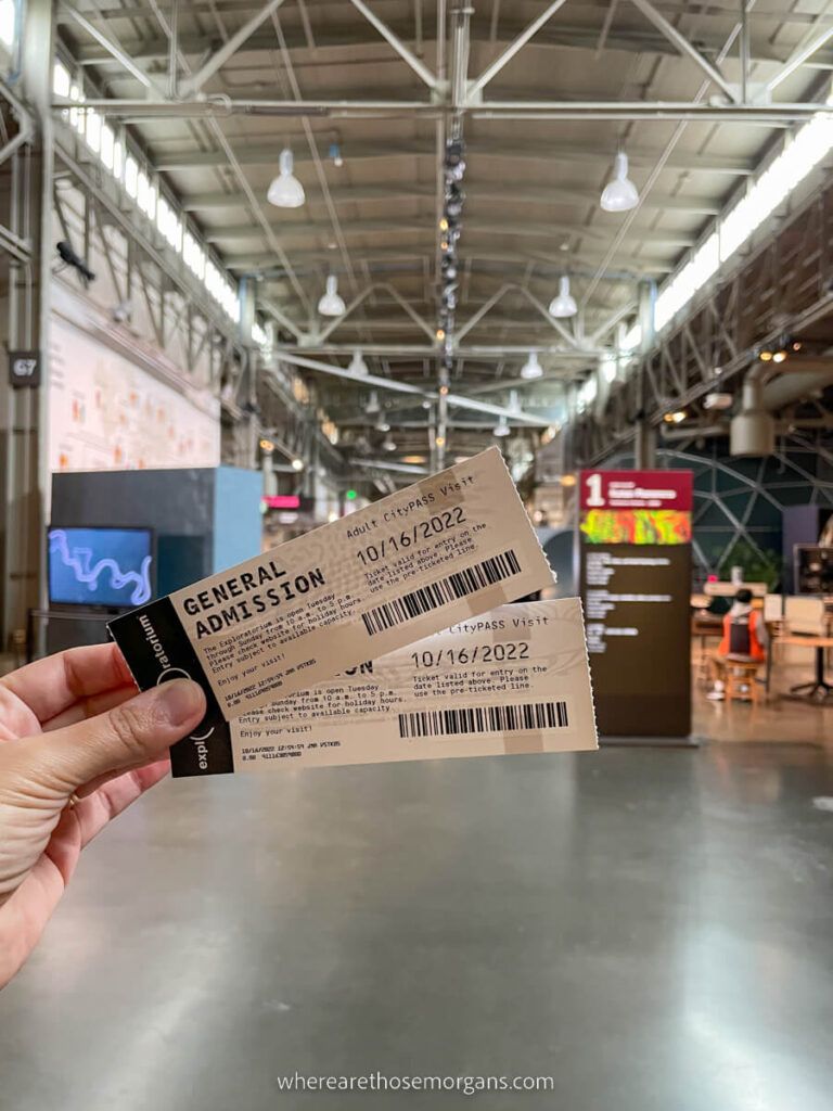 General admission citypass ticket for the Exploratorium