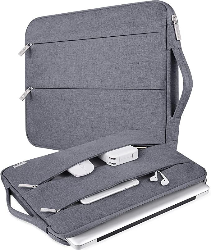 Grey Voova Laptop Computer Sleeve with pockets